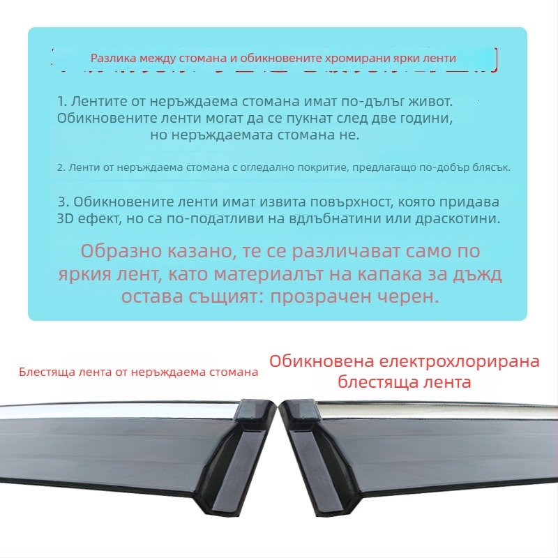 Дъждобран за прозорци на автомобил за Lexus NX 22 модел, акрил, монтаж с кука и лепило, комплект от 4 броя