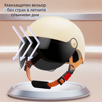 AXK мотоциклетен шлем, ABS корпус, унисекс дизайн, 3C сертифициран (№ 2022091105020564)