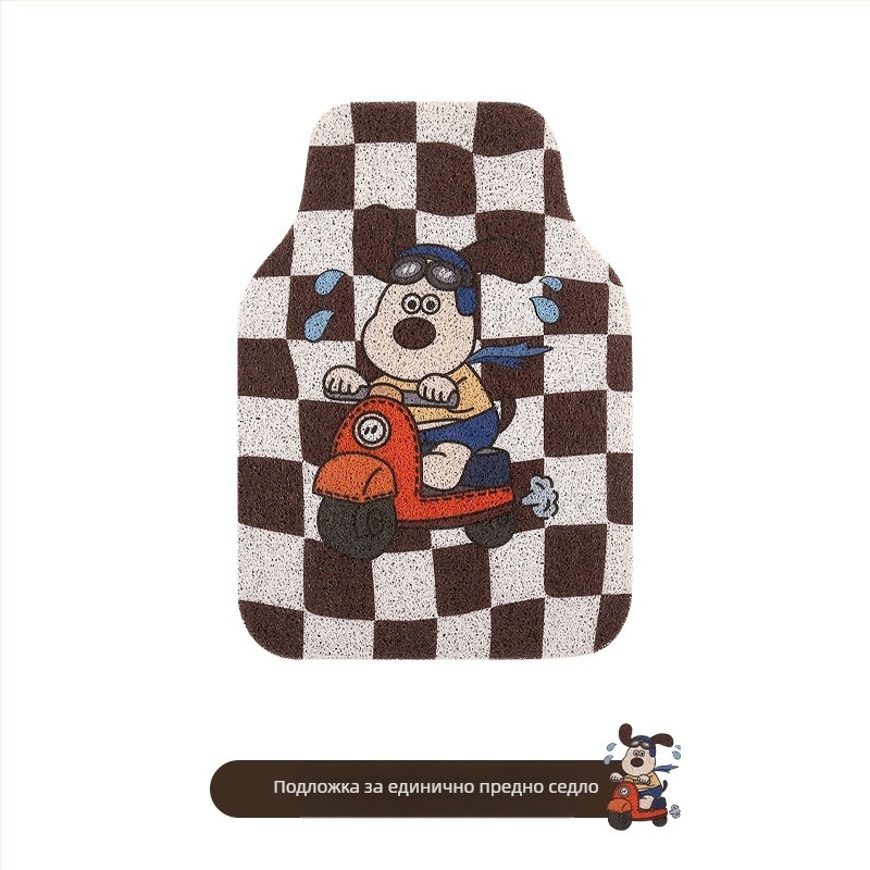 Универсална PVC неплъзгаща се автомобилна подложка за пода — Niu Ma Craft, без лого, упълномощен частен бранд