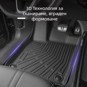 3D TPE всесезонни подложки за автомобилни подове за Audi Q8 (2019–2026) – специфични за модела, за 5 места, печат на персонализиран логотип, задна багажна подложка и облегалка