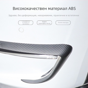 Tesla Model Y декоративна рамка за фарове и лента над фаровете – ABS черен, аксесоар за модификации