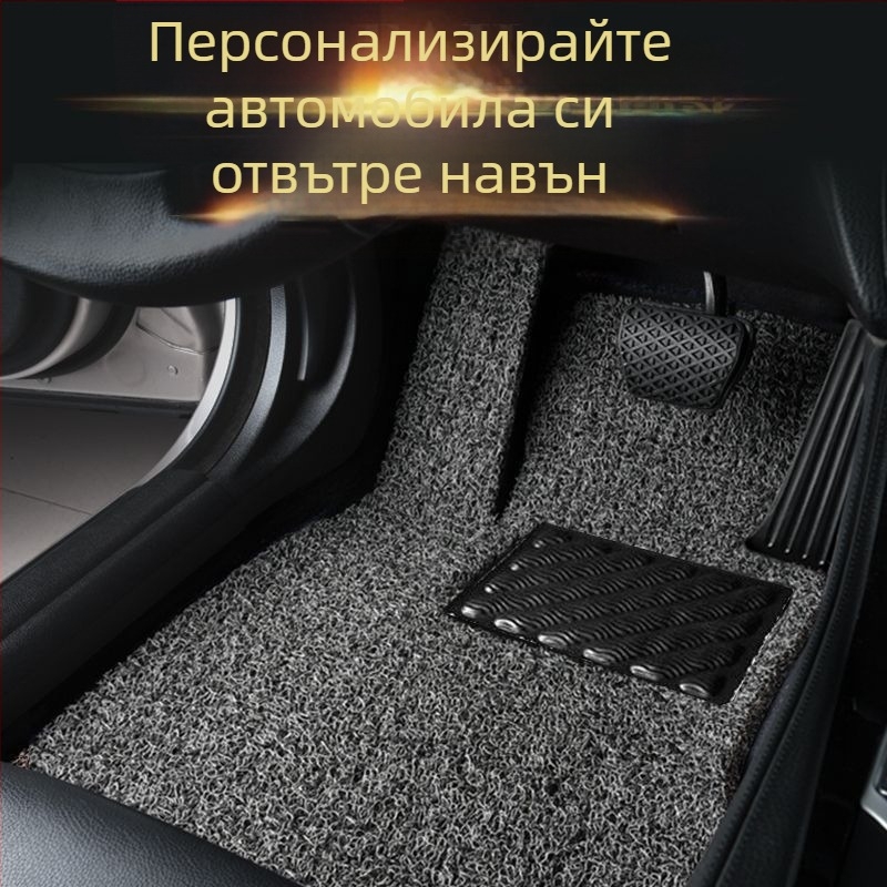 Гумена подова подложка, тип килим, за петместен автомобил; износоустойчива; водоустойчива.