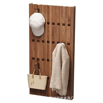 Стенен дървен закачалник, нов китайски стил, входен органайзер