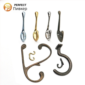 Закачалка за палта от цинкова сплав, аксесоар за мебели, електроплатирано покритие, Pfk2006, Pivk hardware