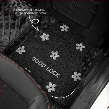 Автомобилни подложки за пода, универсално съвместими, шофьорска подложка, водоустойчиви и устойчиви на замърсяване, Silk Coil материал (Материал: Silk Coil; Съвместимост: Универсално; Позиция: Шофьорско място)
