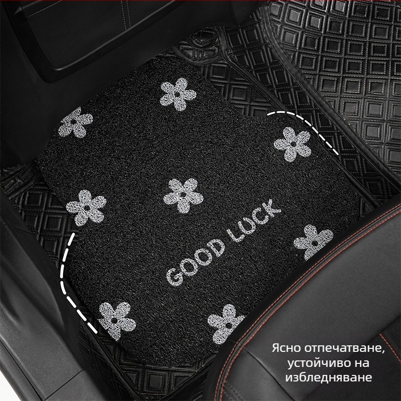 Автомобилни подложки за пода, универсално съвместими, шофьорска подложка, водоустойчиви и устойчиви на замърсяване, Silk Coil материал (Материал: Silk Coil; Съвместимост: Универсално; Позиция: Шофьорско място)