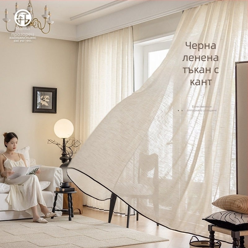 Полиестерна завеса в японски стил за дневна, кабинет, ресторант и антре – декоративна