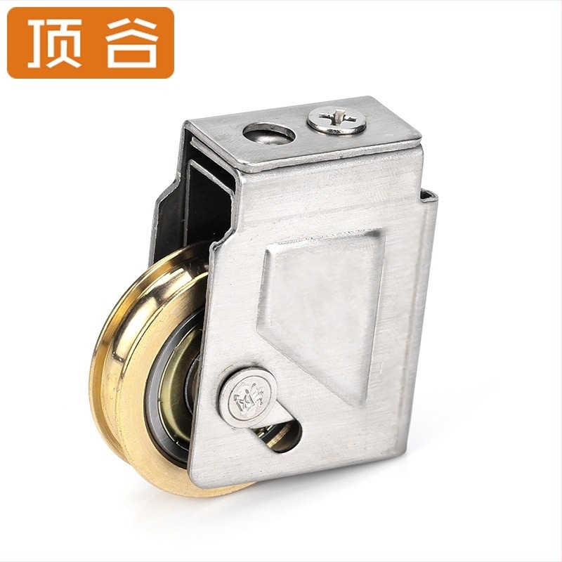 Top Valley ролка за плъзгащи се врати и прозорци — неръждаема стомана, модел 1J3C08-73, външен диаметър 2, вал диаметър 2, дебелина на стената 2