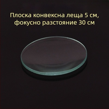 Оптичен учебен комплект за физика в средното училище: лещи биконвексни, планоконвексни и биоконкавни за експерименти