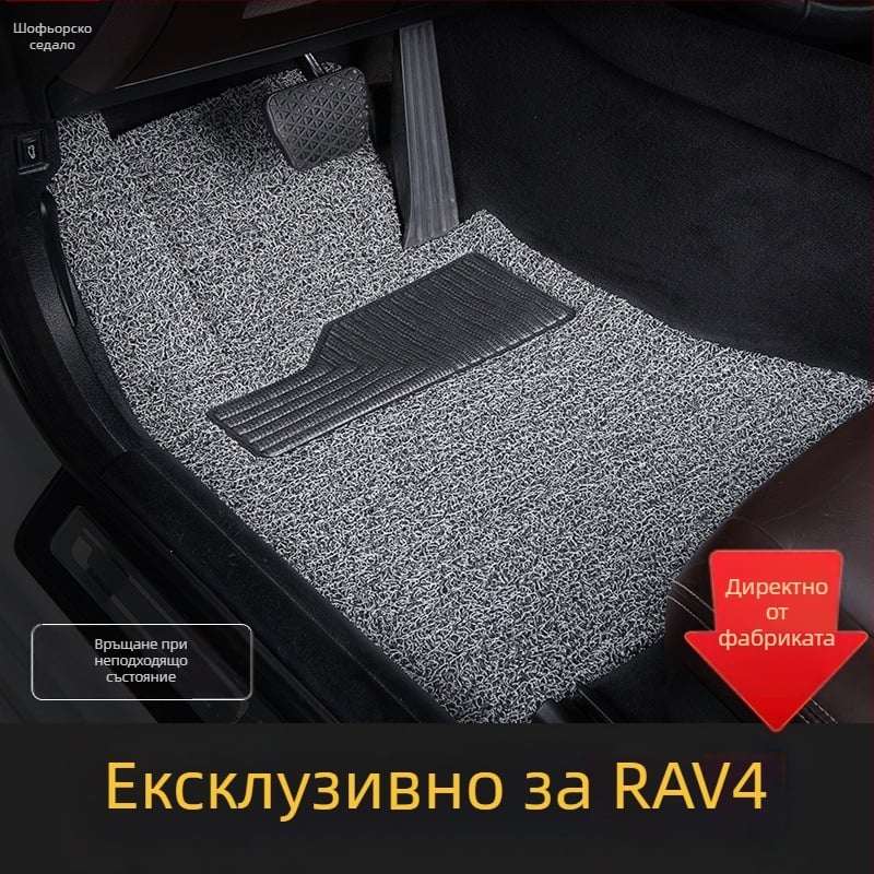 Toyota RAV4 шофьорска едночастна подложка за пода – PVC антихлъзгаща, Silk Hoop ръб, марка Jayde is Fast
