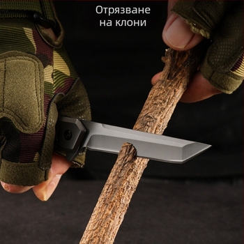 Сгъваем нож от неръждаема стомана с клин M390, механизъм за бързо отваряне, висока твърдост, къмпинг тактически нож