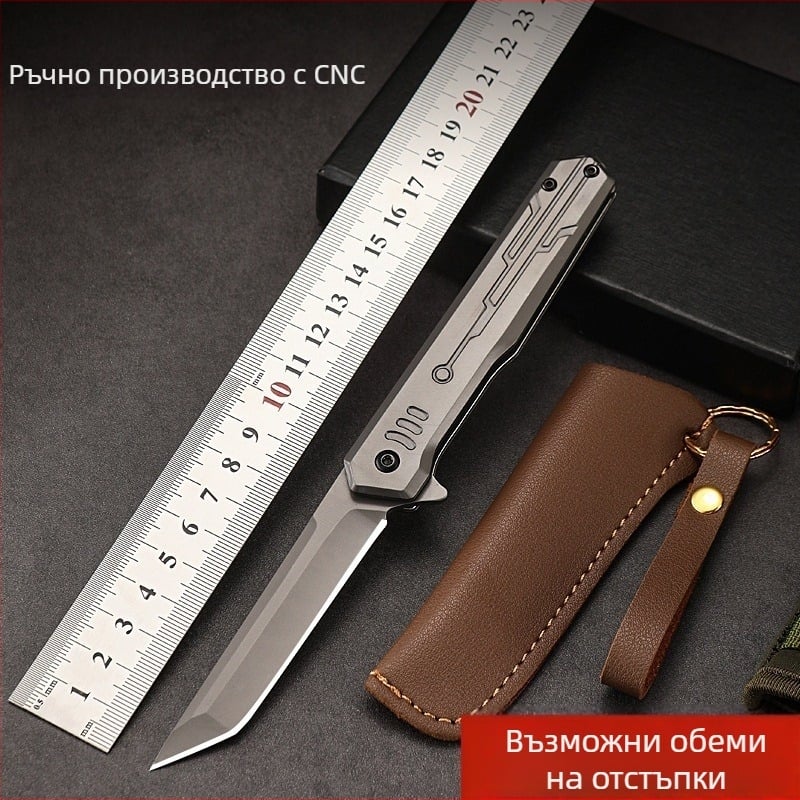 Сгъваем нож от неръждаема стомана с клин M390, механизъм за бързо отваряне, висока твърдост, къмпинг тактически нож