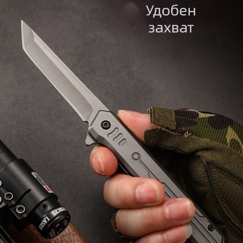 Сгъваем нож от неръждаема стомана с клин M390, механизъм за бързо отваряне, висока твърдост, къмпинг тактически нож