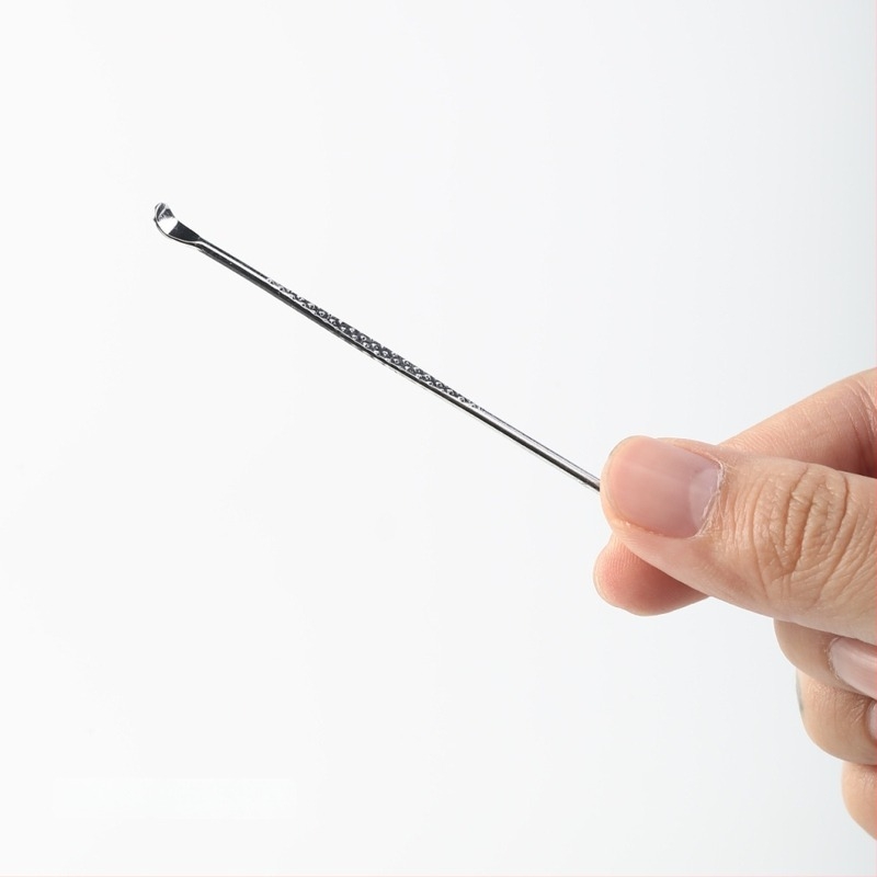 KINEPIN 5-частен портативен комплект за грижа за вежди от неръждаема стомана: пинсета за вежди, нокторезачка, маникюрни ножици, ушна шпилка и файл за нокти