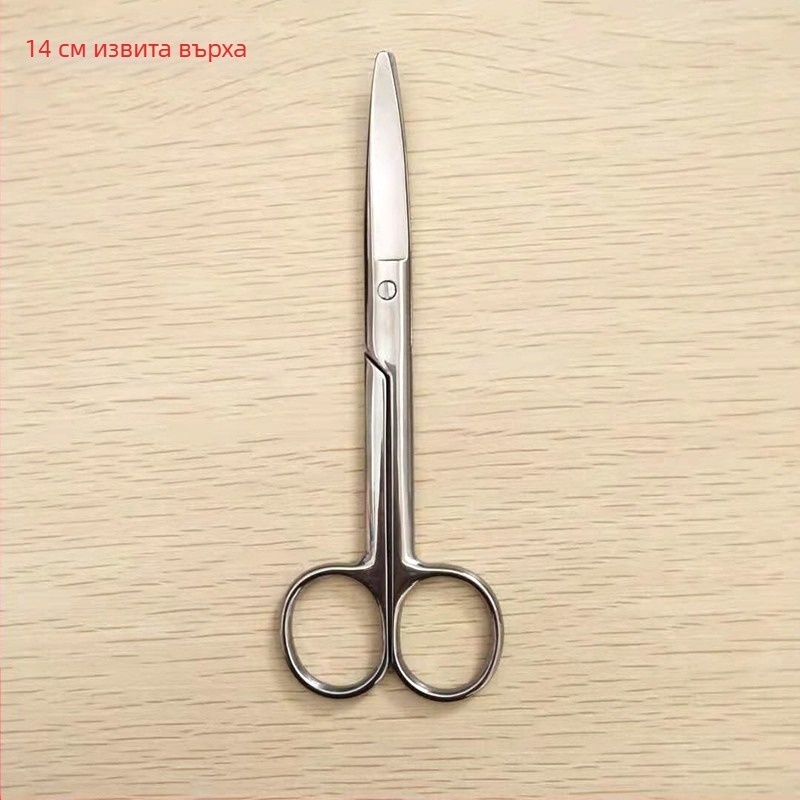 Неръждаеми ножици за лепенка за двойни клепачи с извита режеща част — тример за вежди, материал: неръждаема стомана, ефективност: рязане лепенка за двойни клепачи, срок на годност: 1 година