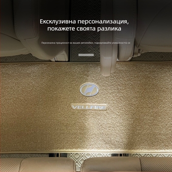 Комплект подове за три реда за Toyota Alphard 20 серия и Vellfire 30 серия, имитация кашмир, дебелина 12 мм, персонализирана обработка, с лого