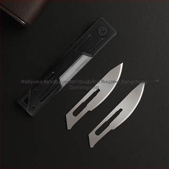 Мини сгъваем нож от неръждаема стомана, бързо отваряне, ключодържател, 5.8 cm режеща дължина, 3Cr13 острие