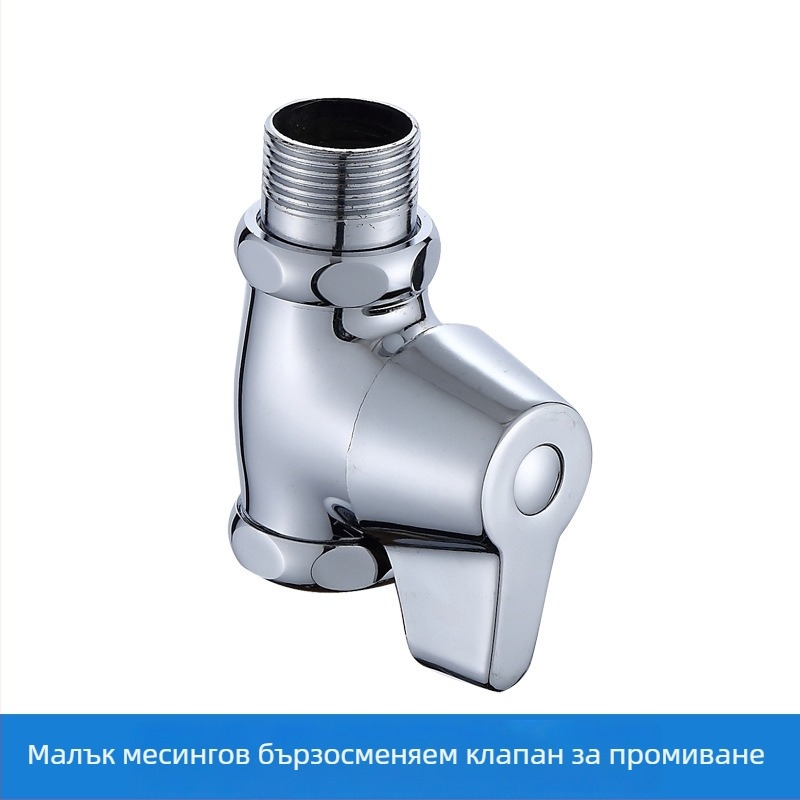 JW-6612 Самозатварящ се клапан за обществена тоалетна, медно тяло, водно налягане 0.8–1.2 MPa, промиване 4–8 сек