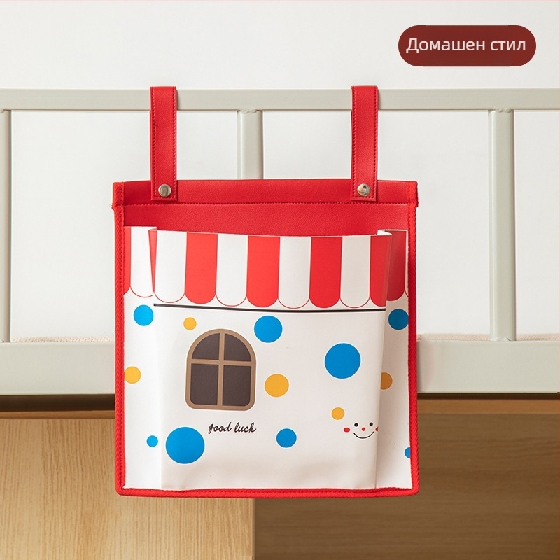 Висяща чанта за съхранение – PU материал, прост модерен стил, за стена или врата, подходяща за бельо, чорапи, книги и закуски