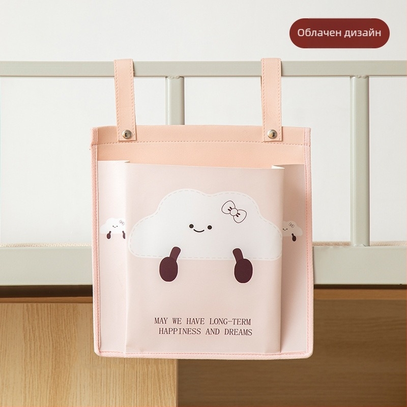 Висяща чанта за съхранение – PU материал, прост модерен стил, за стена или врата, подходяща за бельо, чорапи, книги и закуски