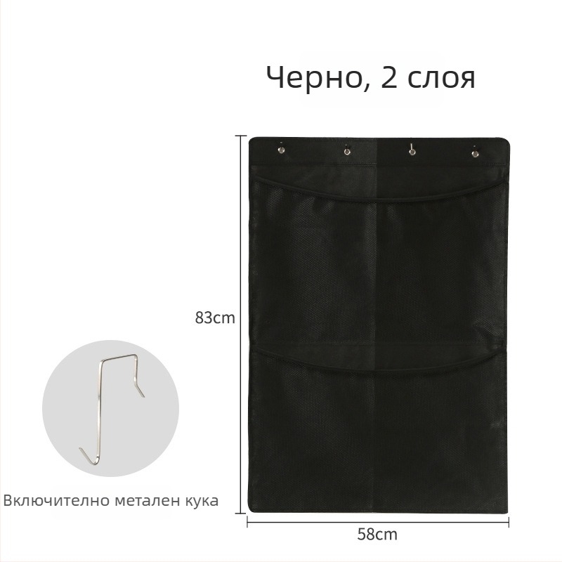 Чанта за съхранение на играчки — многослойна стенна закачалка, сгъваема мрежеста витрина, изработена от нетъкан текстил