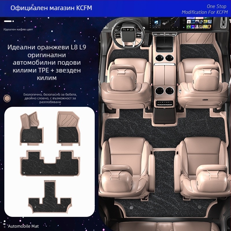 KCFM ТПЕ автомобилни подложки за специални автомобили, Код на продукта Ideal, Нехлъзгащи се ТПЕ подложки за пода