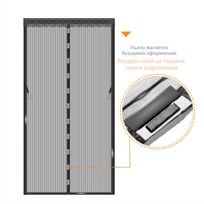 Мрежеста завеса за врата за дневна, спалня и ресторант, модерен минималистичен стил