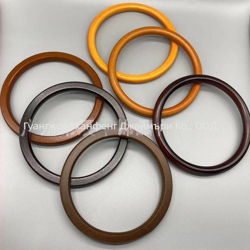 Дървен кръг за DIY гривна и чанта – дървена дръжка и аксесоар (Материал: дърво; Марка: Junfeng; Стил: национален тренд; Шаблон: едноцветен; Функция: Намаляване на натоварването)