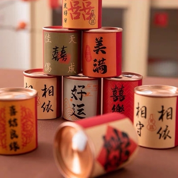 Сватбена чаена кутия за подаръци, материал Jammed, готова за подарък, подходяща за съученик, категория: други сватбени аксесоари, използване: сватба.