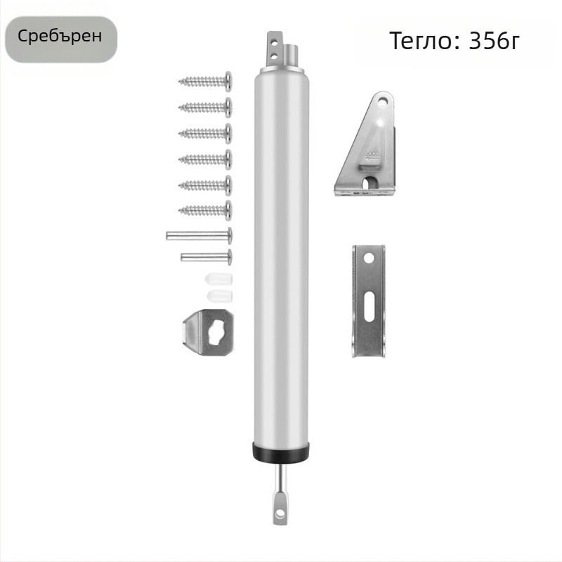 Пневматичен затварящ механизъм за врати; авиационна алуминиева сплав; Shenghong; модерен стил; подходящ за дървени врати, вътрешни врати, алуминиеви врати и противопожарни врати (Авиационна алуминиева сплав; Shenghong; модерен стил; за дървени, вътрешни, а