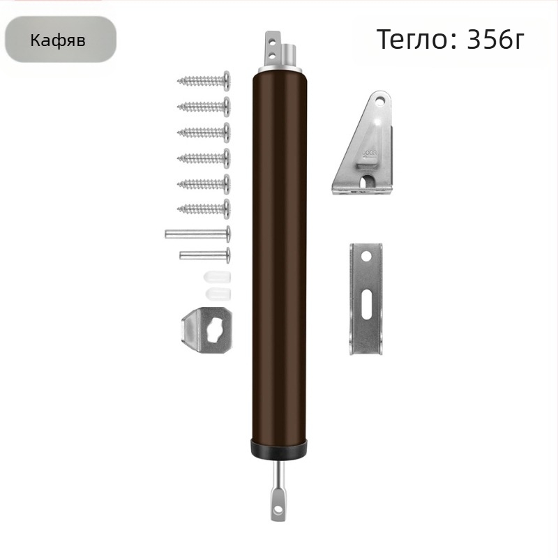 Пневматичен затварящ механизъм за врати; авиационна алуминиева сплав; Shenghong; модерен стил; подходящ за дървени врати, вътрешни врати, алуминиеви врати и противопожарни врати (Авиационна алуминиева сплав; Shenghong; модерен стил; за дървени, вътрешни, а