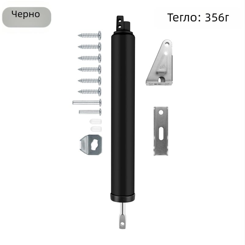 Пневматичен затварящ механизъм за врати; авиационна алуминиева сплав; Shenghong; модерен стил; подходящ за дървени врати, вътрешни врати, алуминиеви врати и противопожарни врати (Авиационна алуминиева сплав; Shenghong; модерен стил; за дървени, вътрешни, а