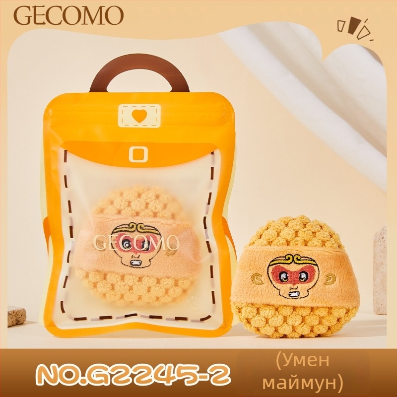 Пудрово пухче – дълъг косъм, нерегулярна форма, G2245, GECOMO, произход Гуандун, инструмент за фиксиране на грима