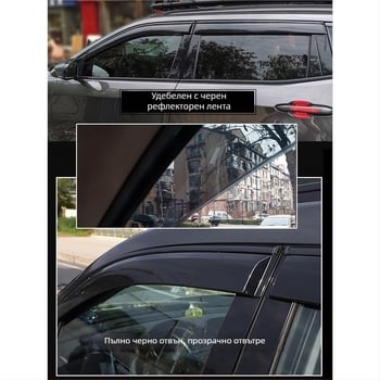 Linlie PU дъждовни предпазители за прозорци за Chery Jaecoo J5/J6/J7/J8