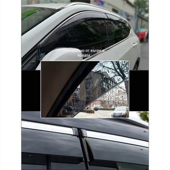 Linlie PU дъждовни предпазители за прозорци за Chery Jaecoo J5/J6/J7/J8