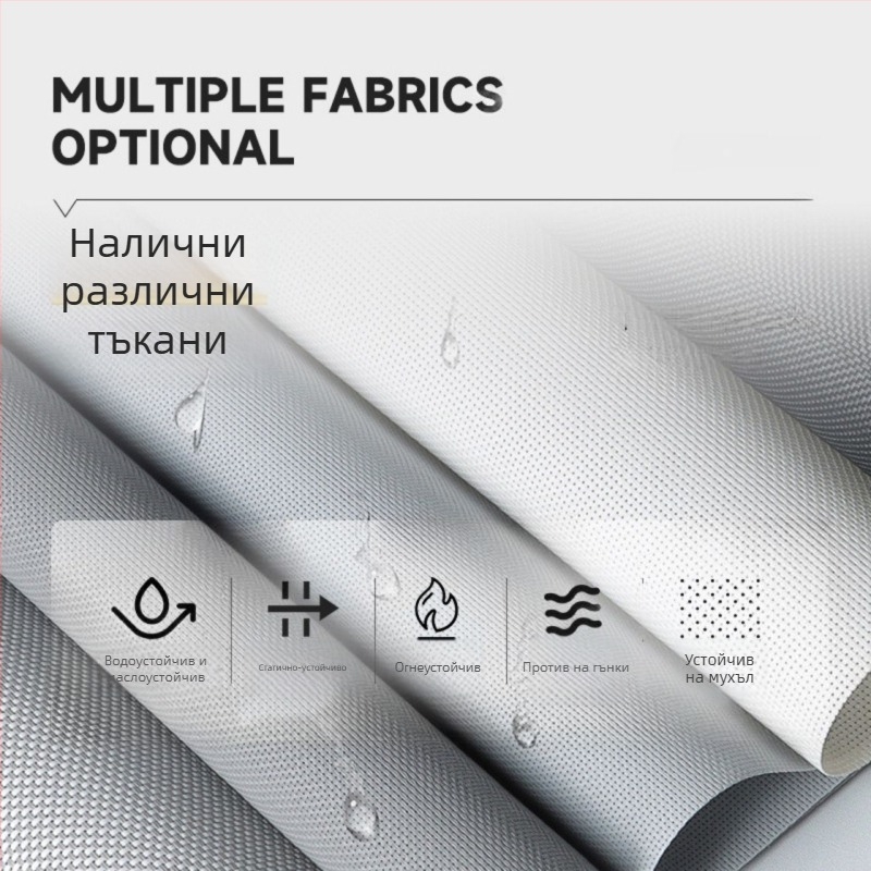 Електрическа ветроустойчива ролкова щора за прозорец – Вътрешна ролкова щора, Вносена тъкан, Марка Senhaiwen, Модел Senhai1218, Стил: модерен минимализъм