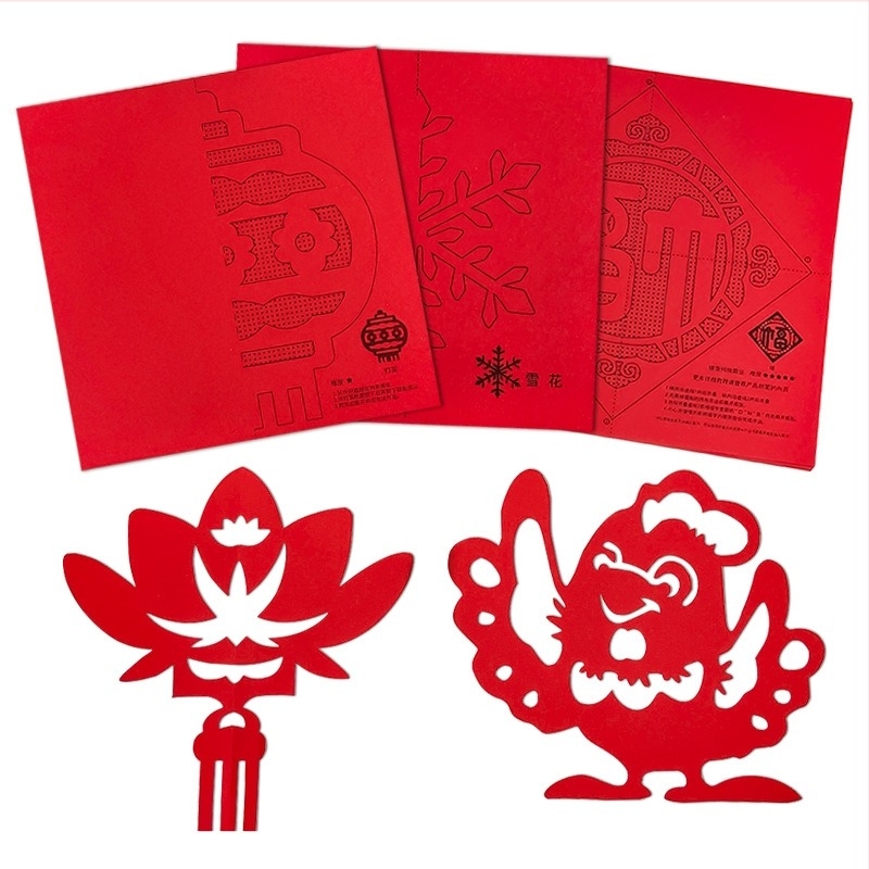 Хартиени прозорци с изрязване — китайски стил, ръчно изрязани мотиви, традиционен фолклор, полуготов модел (Опаковка: Opp bag; Материал: Хартия; Категория: Прозорци с решетки; Внос: Не; Марка: друго)