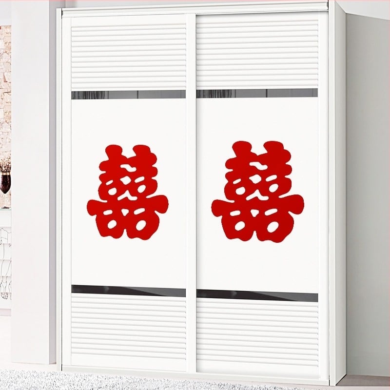 Сватбена пластмасова украса със символа Двойно щастие за автомобил и стая, марка Blessing