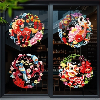 Прозоречен цветен статичен филм стикер – опаковка: opp bag, Номер на продукта N125, Код на продукта N125, готов за подарък