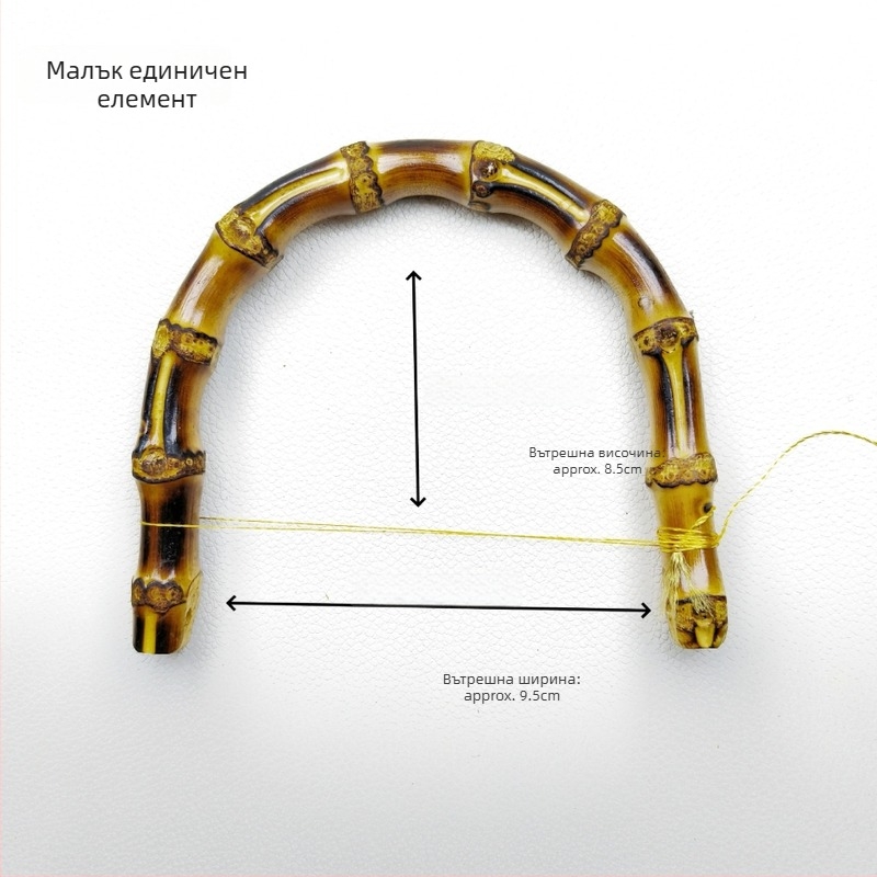 Дръжка за багаж от естествен бамбук – реална бамбукова дръжка, естествен модел, ултра-лека, намалява натоварването