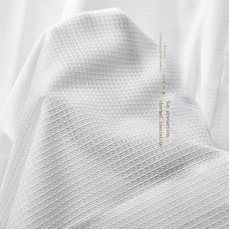 Полупрозрачни жакардови полиестерни завеси за дневна, спалня, балкон и ресторан; не са прозрачни