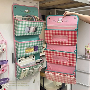 Стенно окачено съхранение за бельо и дребни вещи от нетъкан плат, мултифункционален организатор с триизмерен дизайн