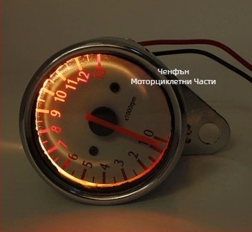 Мотоциклетен електронен тахометър CF-electronic tachometer с дигитален дисплей и стрелкови показания, ретро стил