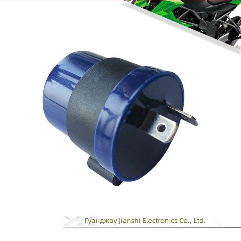 Контролер за мигане на сигнали за мотоциклет, универсален, 6–12V, кръгъл флашър, мощност 8–100