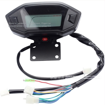 ATV LCD инструментален дисплей за 150-250cc — одометър, индикатор за положение на предаванията и скоростомер