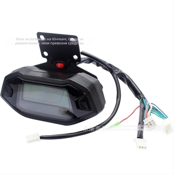 ATV LCD инструментален дисплей за 150-250cc — одометър, индикатор за положение на предаванията и скоростомер