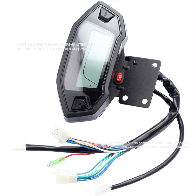 ATV LCD инструментален дисплей за 150-250cc — одометър, индикатор за положение на предаванията и скоростомер