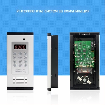 Домофонна система за жилищен комплекс с електронен контрол на достъпа – главно устройство и стандартна ключалка