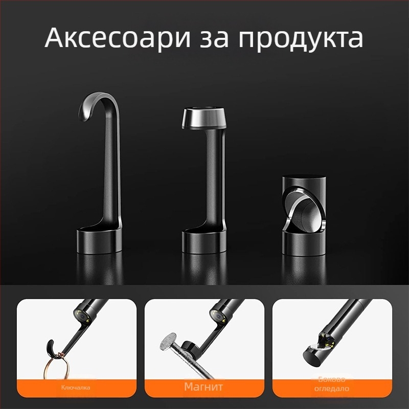 Ендоскоп камера за механични части, 70° зрителен ъгъл, IP67 водоустойчив, 100 cm работна дължина, 1920x1440 пиксела, LED осветление, за ремонт на автомобили и индустриални проверки