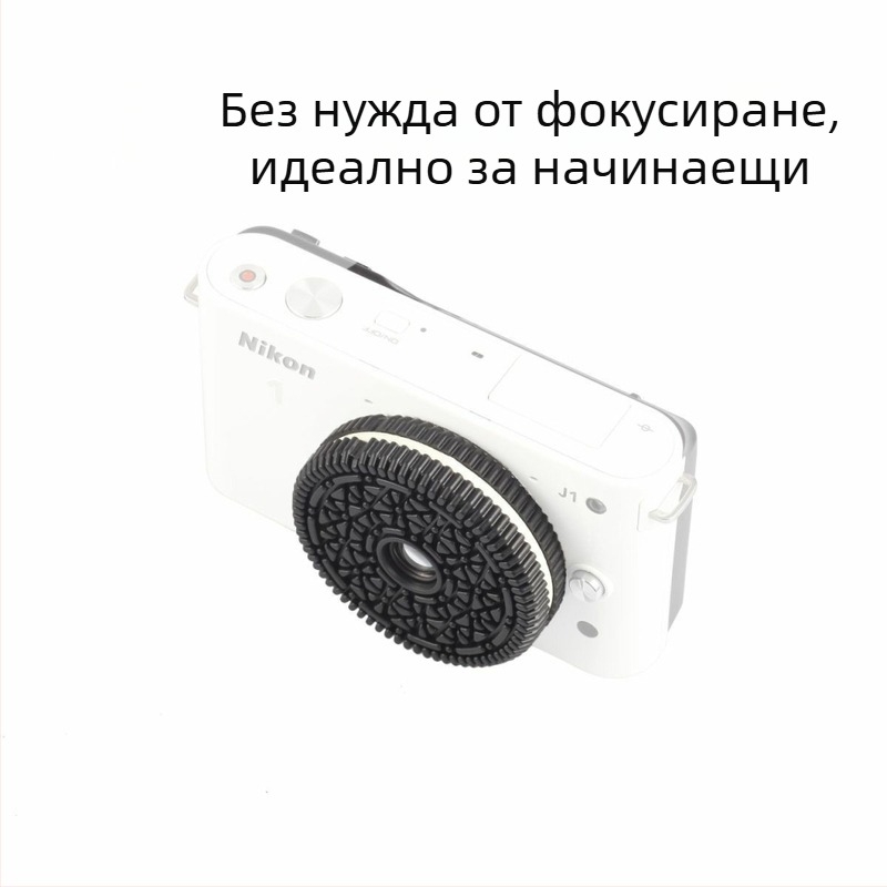 Nikon 1 монтаж, 32 мм f/10 pan-focus фиксиран обектив, за безогледални камери, тегло около 30 г